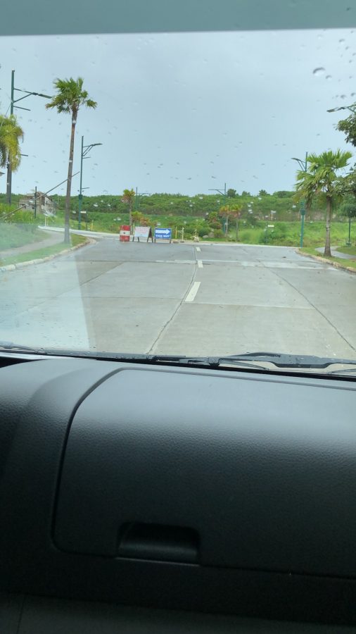 刚出酒店的时候，天气还很好呢