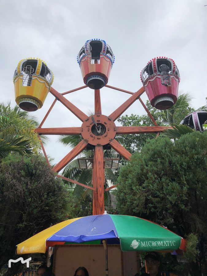 地接陈导讲，这是长滩岛的地标性建筑，也是唯一的摩天轮，不过后来的几天也没有看到人坐过，可能太小也不够高吧