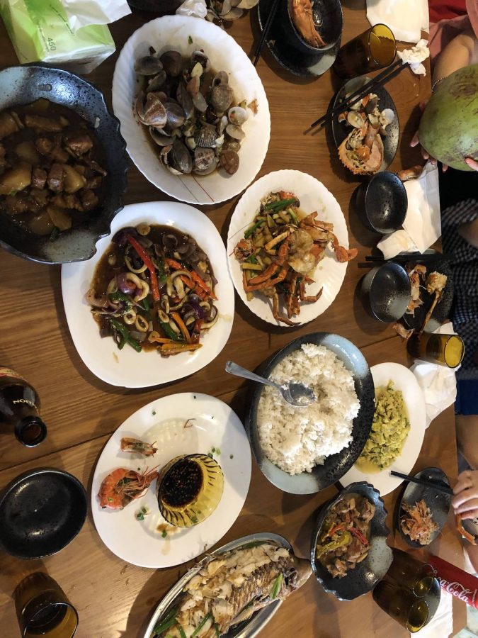 我们的午餐，他们家的味道不错，属于中国的口味