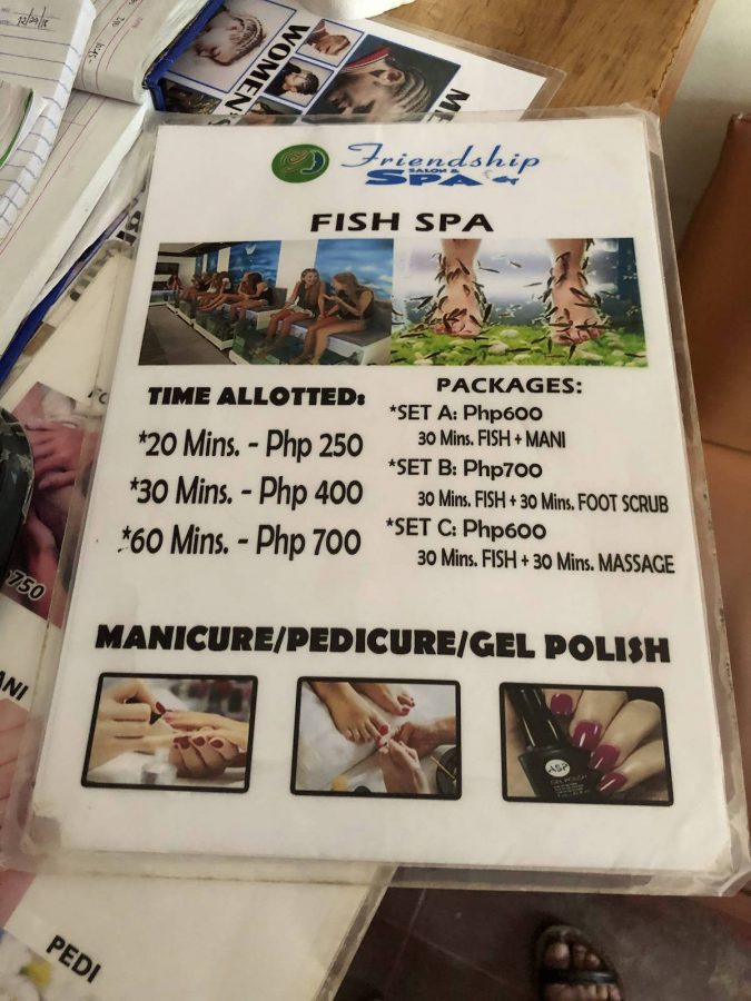 鱼疗的价格表，可以和他们砍价