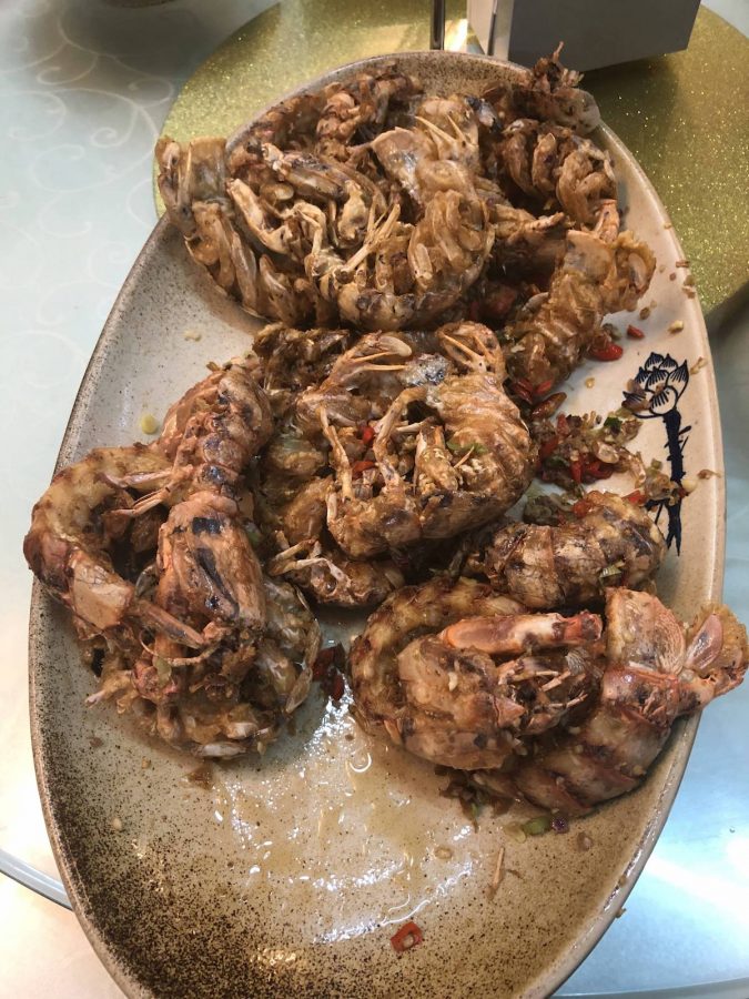 皮皮虾统一做的椒盐味道，真的很不错，肉很多也入味