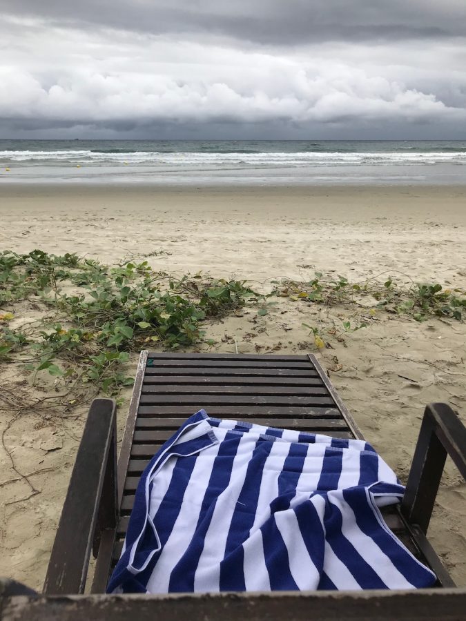 海边租来的浴巾
